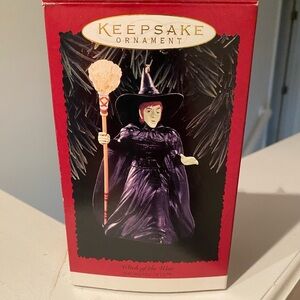 Hallmark Keepsake Ornament - Witch of the West in Black and Purple Christmas